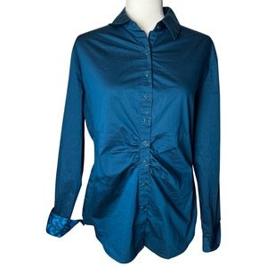 New York & Company Stretch Button Up Blouse